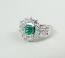 MAGNIFICENT EMERALD & DIAMOND RING