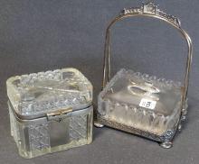 SARDINE DISH AND TEA CADDY