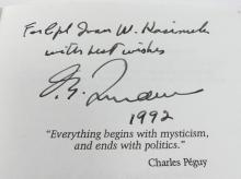 PIERRE TRUDEAU AND HILLARY CLINTON AUTOGRAPHS