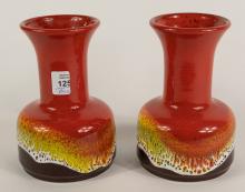 PAIR OF GERMAN POTTERY VASES