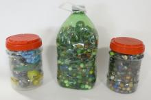 SIX JARS OF MARBLES