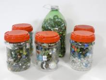 SIX JARS OF MARBLES