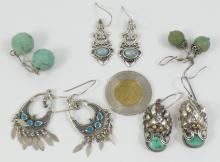 STERLING & TURQUOISE EARRINGS