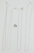 8 STERLING NECK CHAINS