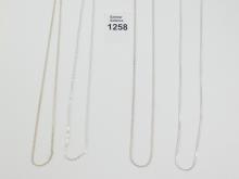 8 STERLING NECK CHAINS