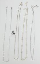 8 STERLING NECK CHAINS