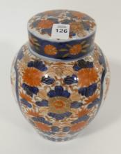 CHINESE IMARI PORCELAIN GINGER JAR