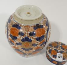 CHINESE IMARI PORCELAIN GINGER JAR