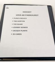 BINDER OF 1959-60 PARKHURST HOCKEY CARDS