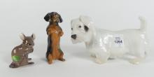 3 ANIMAL FIGURINES