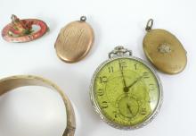 WATCHES, LOCKETS, PINS, ETC.