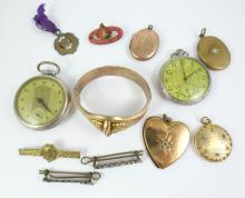 WATCHES, LOCKETS, PINS, ETC.