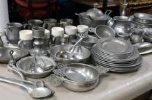 COLLECTION OF PEWTER