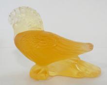 LALIQUE "GOLD GOURA" PAPERWEIGHT