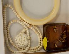 GOLD AND IVORY JEWELLERY