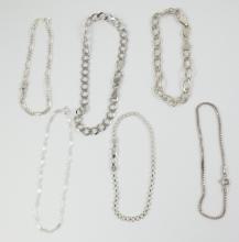 12 STERLING BRACELETS