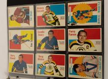 BINDER OF 1960-61 TOPPS HOCKEY CARDS