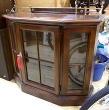 CONSOLE CABINET AND MIRROR