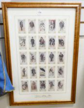 FRAMED "DICKENS" TOBACCO CARDS