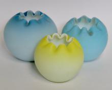 SATIN GLASS VASES