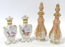 ANTIQUE PORCELAIN PERFUME BOTTLES