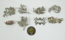 14 VINTAGE PINS & BROOCHES