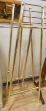 PAIR OF BRASS EASELS