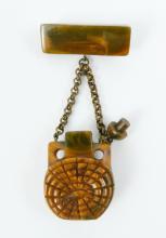 RARE BAKELITE BOTTLE BROOCH