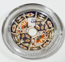 STERLING RIMMED DERBY DISH