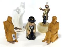 FIVE FIGURINES