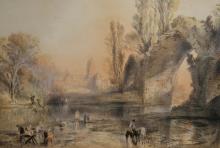 ANTIQUE WATERCOLOUR