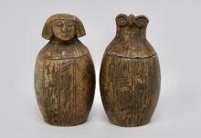 EGYPTIAN CANOPIC JARS