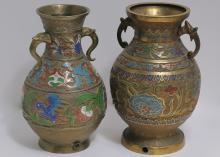 JAPANESE CLOISONNE VASES