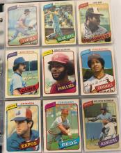 2 BINDERS OF 1980'S BASEBALL CARDS