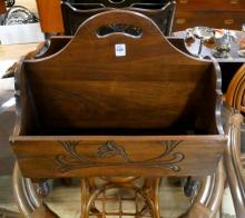 WALNUT MAGAZINE RACK