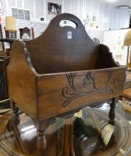 WALNUT MAGAZINE RACK
