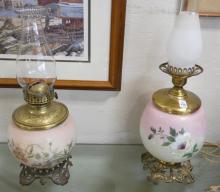 TWO OIL LAMPS