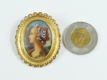 PORTRAIT MINIATURE BROOCH/PENDANT