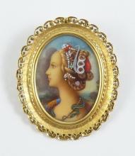 PORTRAIT MINIATURE BROOCH/PENDANT