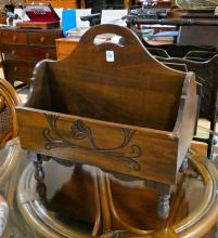 WALNUT MAGAZINE RACK