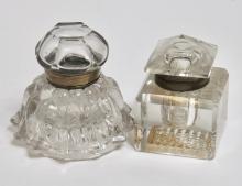 GLASS INKWELLS