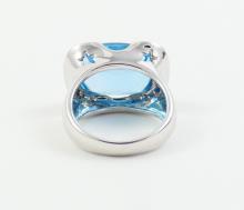 TOPAZ & DIAMOND RING