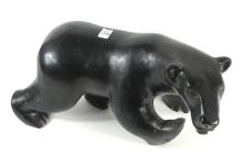 MASSIVE STONE CARVING OF A BLACK BEAR