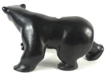 MASSIVE STONE CARVING OF A BLACK BEAR