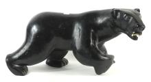 MASSIVE STONE CARVING OF A BLACK BEAR