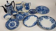 ANTIQUE BLUE & WHITE CERAMICS