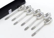 SEVEN STERLING "4H CLUB" SPOONS
