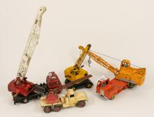 FOUR DINKY TOYS CONSTRUCTION VEHICLES