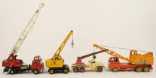 FOUR DINKY TOYS CONSTRUCTION VEHICLES