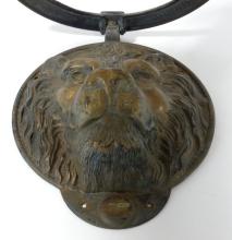 FRENCH BRONZE "LION" DOOR KNOCKER